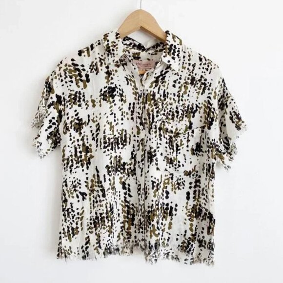 Philosophy Short Sleeve Button UP - Picture 1 of 9